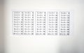 Multiplication tables hanging on the wall, time tables math Royalty Free Stock Photo
