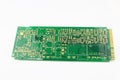 Multiplied printed circuit boards PCB isolated on the white background. PCB assembly Royalty Free Stock Photo