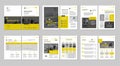 Multipurpose brochure concept template. Layout cover, back and inside pages.