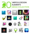 Multipurpose design elements mega collection Royalty Free Stock Photo