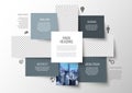 Multipurpose infographic template with photo placeholder