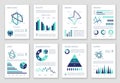 Multipurpose marketing vector infographics with charts, option graphs and people demographic icons Royalty Free Stock Photo