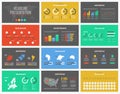 Multipurpose presentation vector template infographic. Royalty Free Stock Photo