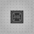 Expandable Geometric Abstract Square Pattern vector