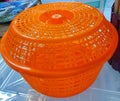 Multipurpose round plastic baskets fruit and vegtable,empty colorful kitcken design