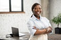 Multiracial bossy lady, purposeful leader, female entrepreneur Royalty Free Stock Photo