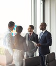 Multiracial business team having a meeting Royalty Free Stock Photo