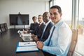 Multiracial executive business team in a meeting Royalty Free Stock Photo