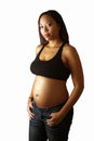 Multiracial Woman Five Months Pregnant (18)