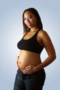 Multiracial Woman Five Months Pregnant (19)