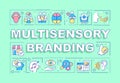 Multisensory branding word concepts mint banner
