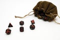 Multisided dice for gaming Royalty Free Stock Photo