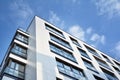 Modern and new apartment building. Multistoried modern, new and stylish living block of flats. Royalty Free Stock Photo