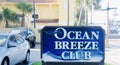 Ocean Beach Club Hotel Sign, Daytona Beach, Florida Royalty Free Stock Photo
