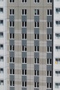 Multistory building with lot of windows