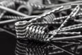 Multistrand Ribbon Fused Clapton on a dripper gold Royalty Free Stock Photo