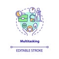 Multitasking concept icon