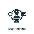 Multitasking icon. Simple element from productive work collection. Creative Multitasking icon for web design, templates,