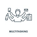 Multitasking icon. Simple element from management collection. Creative Multitasking icon for web design, templates