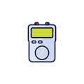 multitester icon on white, vector