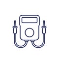 multitester or multimeter line icon