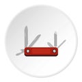 Multitool knife icon circle Royalty Free Stock Photo