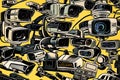 Multitude of CCTV cameras