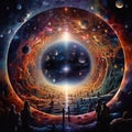multiverse space space containing multiple universes that exis