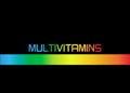 Multivitamin label inspiration, icon concept vitamins, isolated