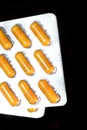 Multivitamins in capsules in close-up Royalty Free Stock Photo