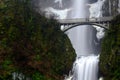 Multnomah Falls alongs the Historic Columbia River Highway Royalty Free Stock Photo