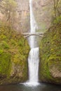 Multnomah Falls and Benson Footbridge Royalty Free Stock Photo