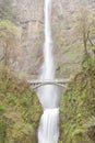 Multnomah Falls Benson Footbridge famous landmark Royalty Free Stock Photo