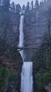 Multnomah falls bridge Royalty Free Stock Photo