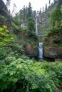 Multnomah Falls in the Columbia River George scenic area in Oregon Royalty Free Stock Photo