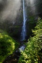 Multnomah Waterfall in Oregon Northwest Royalty Free Stock Photo