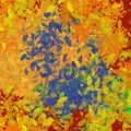 Multocolored autumn fallen leaves background