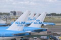 Multuiple KLM Planes At Schiphol Airport The Netherlands 26-5-2022 Royalty Free Stock Photo