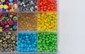 multicolored beads for creativity