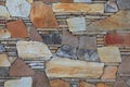 Multy-colored colorful decorative stone wall, texture, background Royalty Free Stock Photo