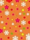 Multy colours christmas snow flower wallpaper background for craft paper