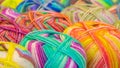 Multycolored knitting yarns