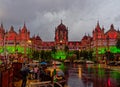 Mumbai Celebrating 73rd Independence Day of India CSMT in Tricolor Lighting