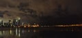 Mumbai City At Whee hours with Worli sea link lights