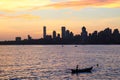 Mumbai downtown sunset cityscape India