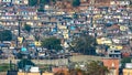 Slum view from Vikhroli in Mumbai, 54% of Mumbai population lives in the slums.