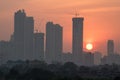 Mumbai skyline - sunset