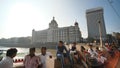 Mumbai, India - December 17, 2018: Taj Mahal hotel famous building of touristic part in Mumbai. Royalty Free Stock Photo