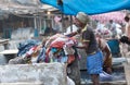 Workers washing clothes at Dhobi Ghat in Mumbai, Maharashtra, In Royalty Free Stock Photo