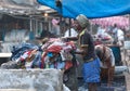 Workers washing clothes at Dhobi Ghat in Mumbai, India Royalty Free Stock Photo